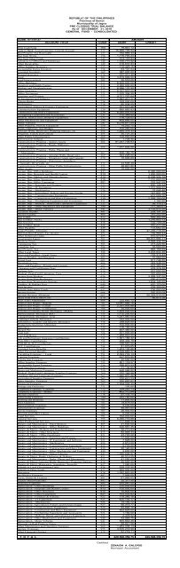 Pre-Closing Trial Balance as of December 2010 - Jagna