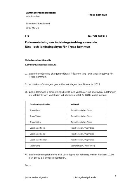 Kallelse med handlingar 20130227.pdf - Trosa kommun