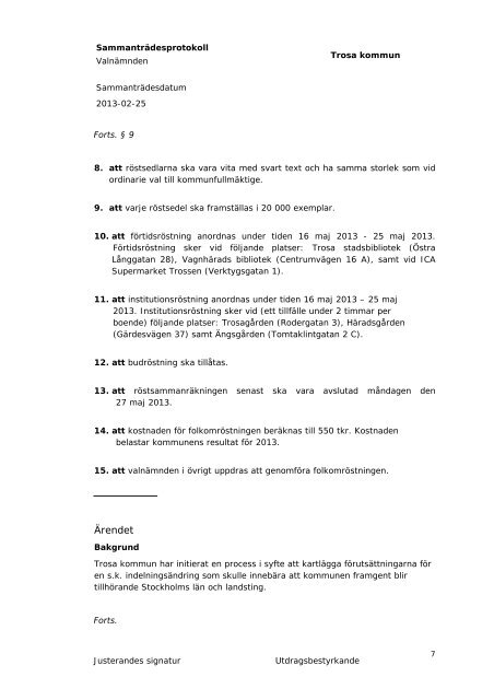 Kallelse med handlingar 20130227.pdf - Trosa kommun