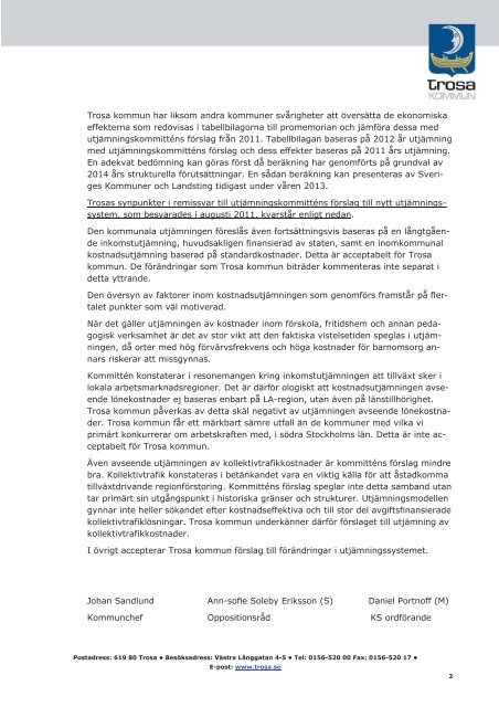 Kallelse med handlingar 20130227.pdf - Trosa kommun