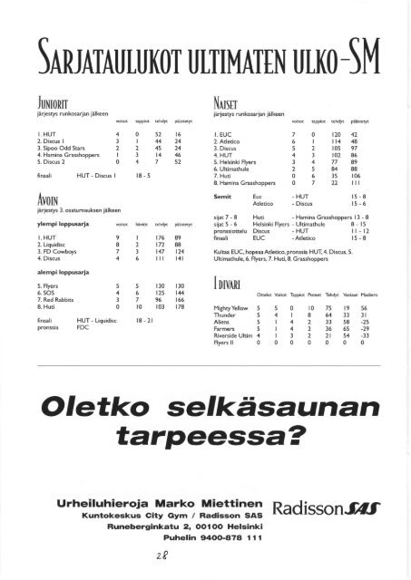 Frisbari 2/1996 - Ultimate.fi