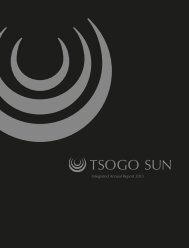 Integrated Annual Report 2013 - Tsogo Sun