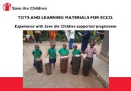 Presentation on ECCD toys and learning materials