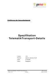 Spezifikation TelematikTransport-Details - Gematik