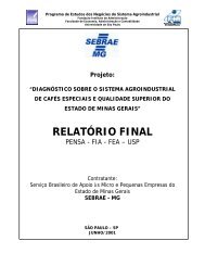 diagnÃƒÂ³stico sobre o sistema agroindustrial de cafÃƒÂ©s - pensa