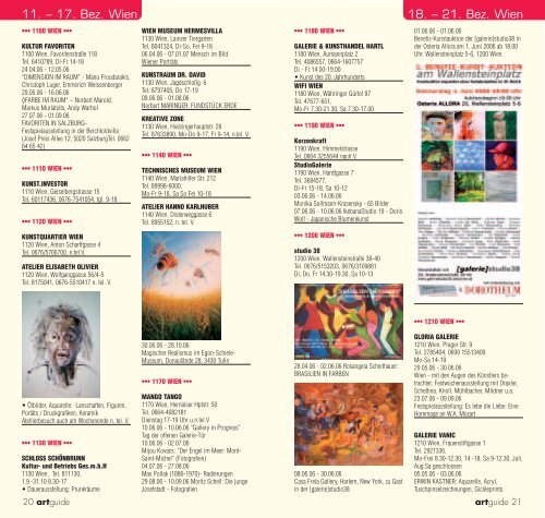 artguide - Vernissage