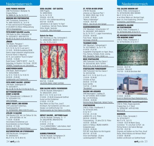 artguide - Vernissage