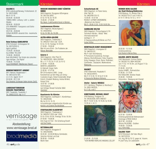 artguide - Vernissage