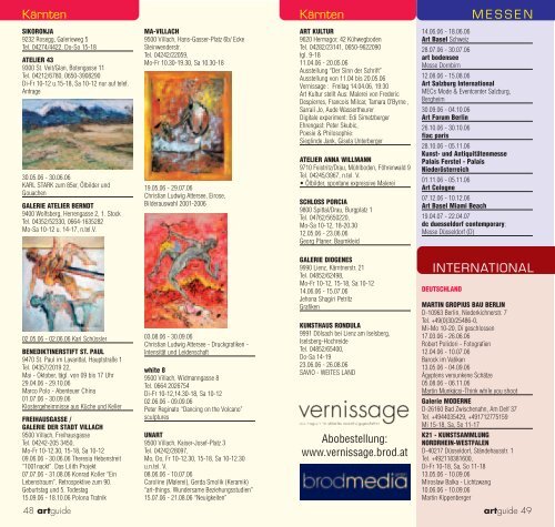 artguide - Vernissage