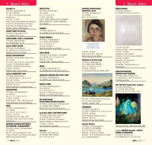 artguide - Vernissage