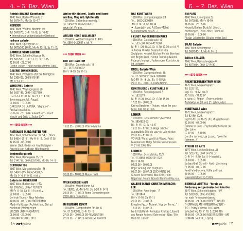 artguide - Vernissage