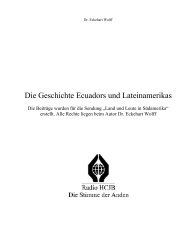 Die Geschichte Ecuadors und Lateinamerikas - Radio HCJB