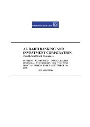 AL RAJHI BANKING AND INVESTMENT CORPORATION