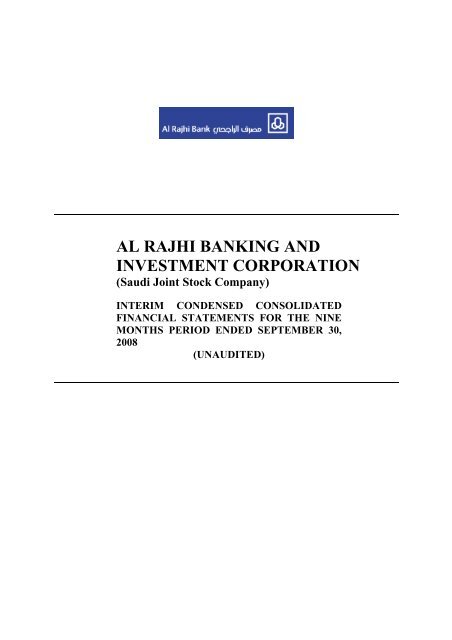 AL RAJHI BANKING AND INVESTMENT CORPORATION