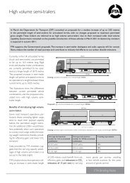 High volume semi-trailers briefing note - Freight Transport Association