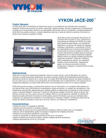 VYKON JACE-200Ã¢Â„Â¢ - Tridium