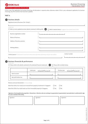 Declaration Form - OCBC Bank