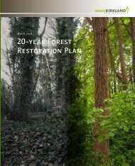 20-year Forest Restoration Plan - City of Kirkland