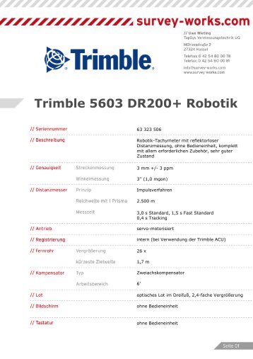 Trimble 5603 DR200+ Robotik