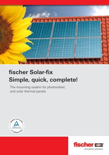 fischer Solar-fix Simple, quick, complete!