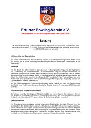 Erfurter Bowling-Verein e.V. - Bowlinginfo.de