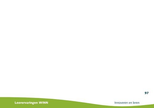 Innoveren en Leren (brochure) - Innoveren met water