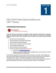 2004 JCAHO Patient Safety Guidelines and LMAâ¢ Airways