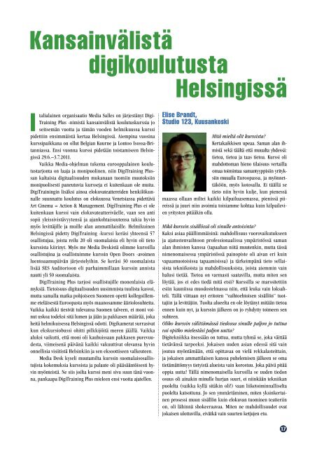 Mediadesk kevÃ¤t 10 paino.indd - Media Desk Finland
