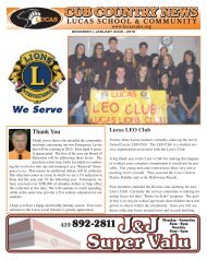 Thank You - Lucas Local Schools