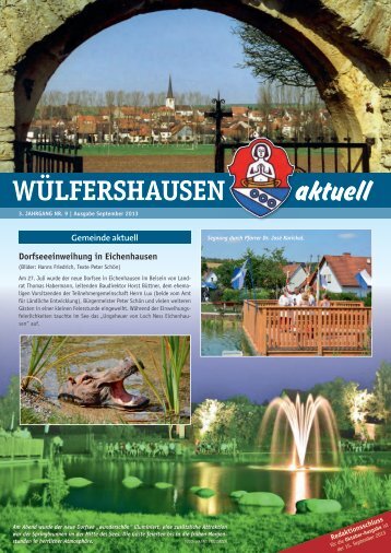 Ausgabe 09/2013 - Onlineseite der Gemeinde WÃ¼lfershausen ad ...