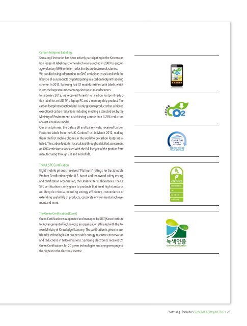 2 / Samsung Electronics Sustainability Report 2012 /