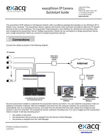 IP Camera Setup - Exacq Technologies