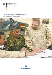 Unsere Bundeswehr in Afghanistan FÃ¼r Sicherheit und Frieden
