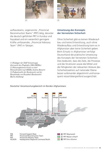 Unsere Bundeswehr in Afghanistan FÃ¼r Sicherheit und Frieden