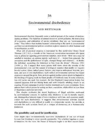 36 Environmental disobedience - Ned Hettinger