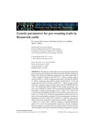 Genetic parameters for pre-weaning traits in ... - ResearchGate