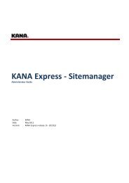 KANA Express - Sitemanager - Trinicom