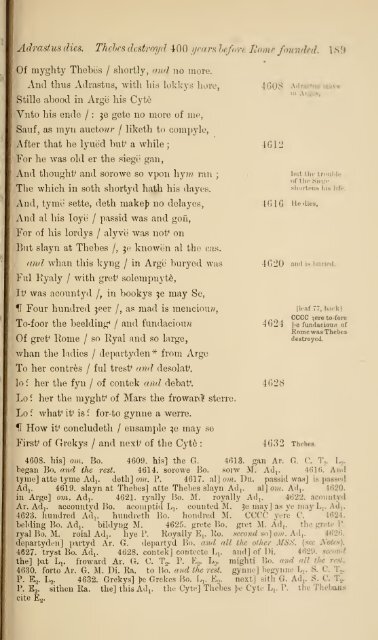 Lydgate's Siege of Thebes