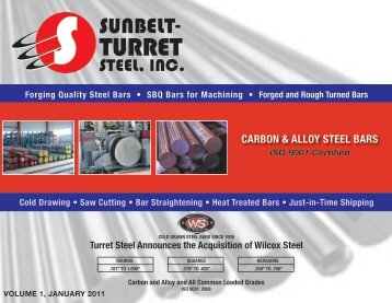 CARBON & ALLOY STEEL BARS - Sunbelt-Turret Steel