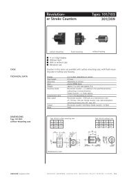 Types 101/103 301/309 - Hengstler Encoders