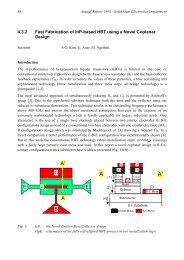 Fast Fabrication of InP-based HBT using a Novel Coplanar Design