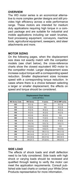 Competitor Cross Reference - White Drive Products, Inc.