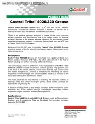 Castrol TribolÂ® 4020/220 Grease www.Oil18.ru, t/faks(3412)902 ...
