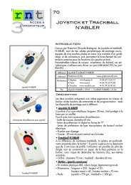 Joystick et Trackball N'ABLER. - Moteurline - APF