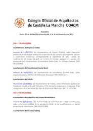 Resumen del DOCM del 12 al 16 de noviembre - Colegio Oficial de ...