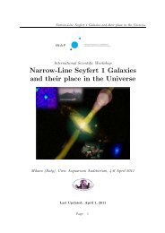 narrow-line seyfert 1 galaxies and their place in the universe - Inaf