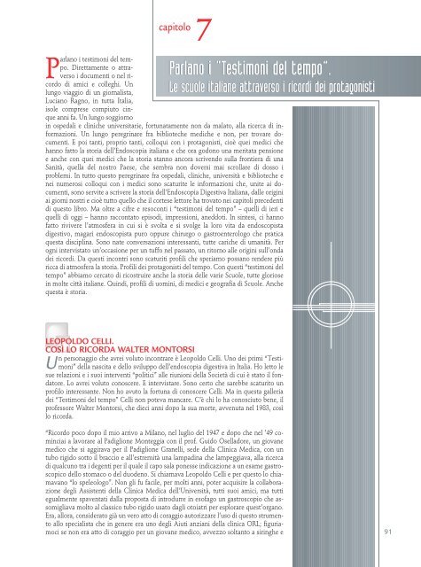 Testimoni del tempo - EndoscopiaDigestiva.it