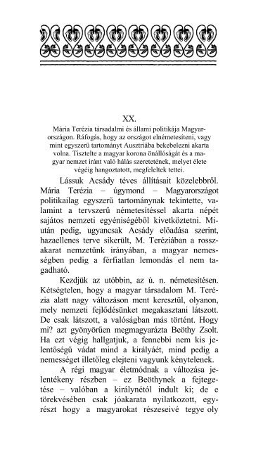 Kritikai tanulmányok Acsády Ignácnak a Magyar Birodalom története ...