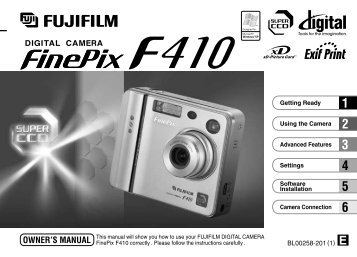 FinePix F410 Owner's Manual - Fujifilm Canada
