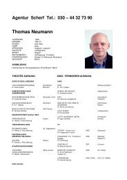 Thomas Neumann - Agentur-Scherf